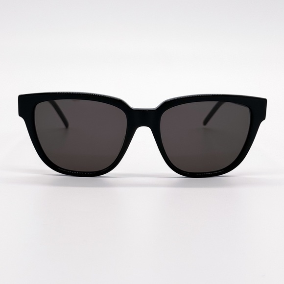 NEW SAINT LAURENT SL M48S 001 WOMEN SUNGLASSES SLM48S BLACK GREY EYEWEAR - Picture 4 of 13